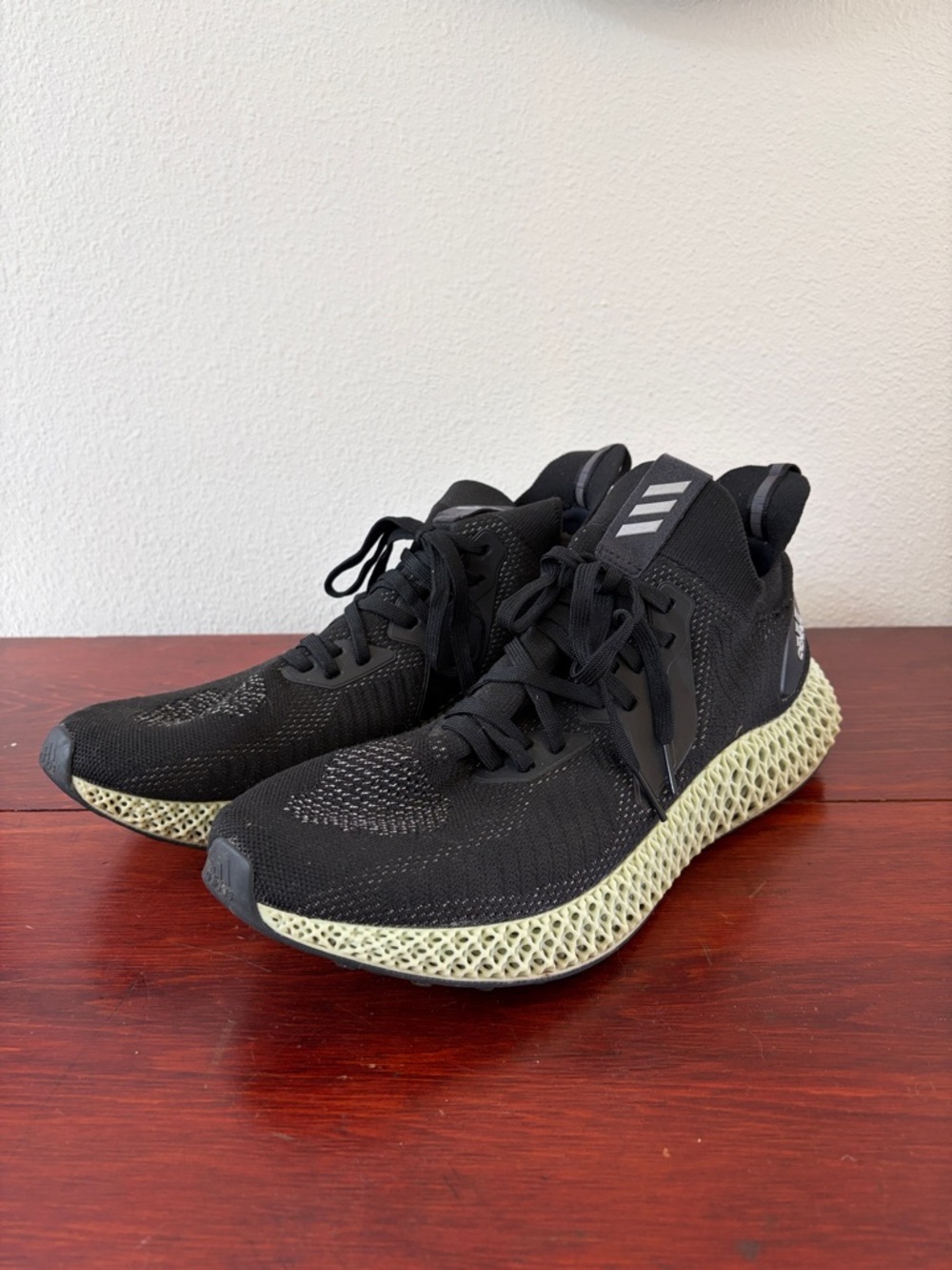 adidas Alphaedge 4D in Reflective Black size 13